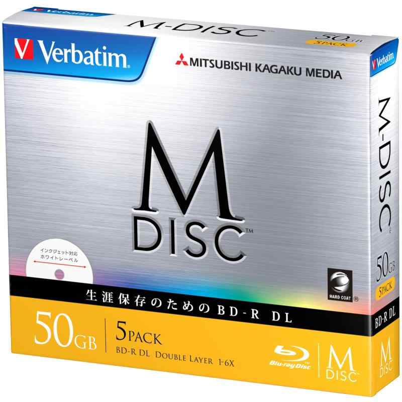Verbatim バーベイタム M-DISC 長期間保護すること ブルーレイディスク 1回書きとどめる用 BD-R