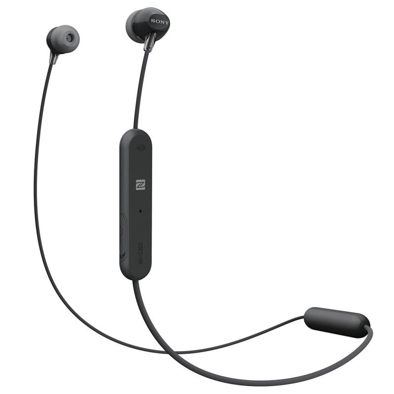 ー SONY ワイヤレスヘッドホン WI-C300 : Bluetooth対応 最大20時間連続再生 マイク付き 2018年モデル