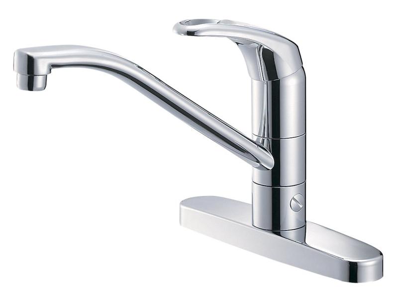 SANEI(サンエイ) キッチン用 シングル台付分岐混合栓 湯水分岐 取付ピッチ203ｍｍ K676BV-13