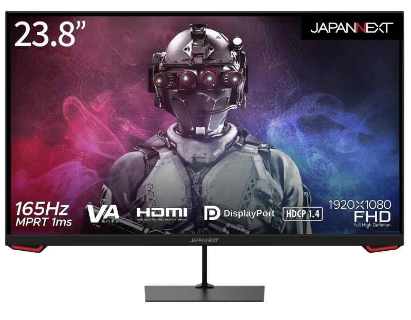 JAEXT 23.8in ゲーミングモニター 165z 1ms 盛りだくさんD 1920x1080解像力 VA ダイアログボックス 見せびらかす (DMI/DisplayPort/VESA相応う/ブルーライトカット / 可視性角178°) JN-VG238FD165