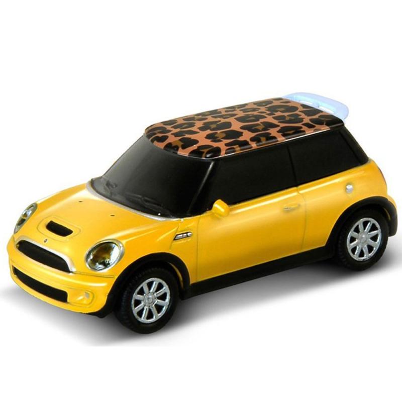 オートドライブ USBメモリー Mini Cooper S イエロー Leopard Pattern 16GB