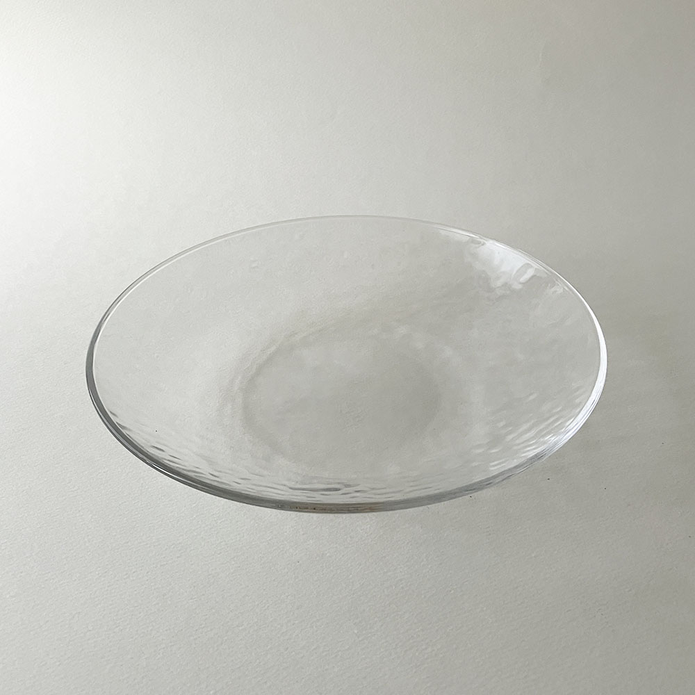 楽天市場】ウェーブガラスプレート20cm【シンプルなガラス