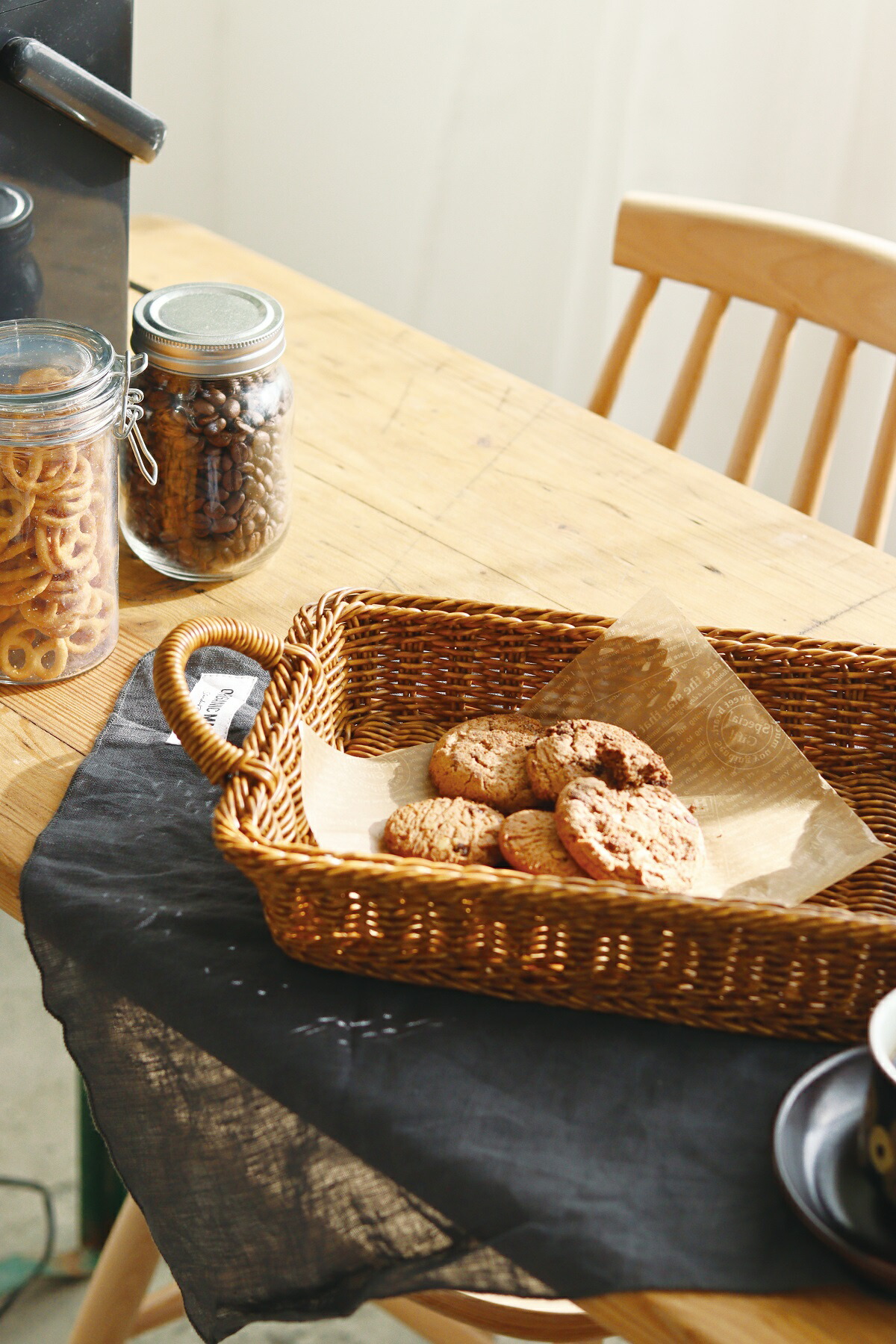 楽天市場】フランス柳バスケット 両手付オーバルM【手づくりの