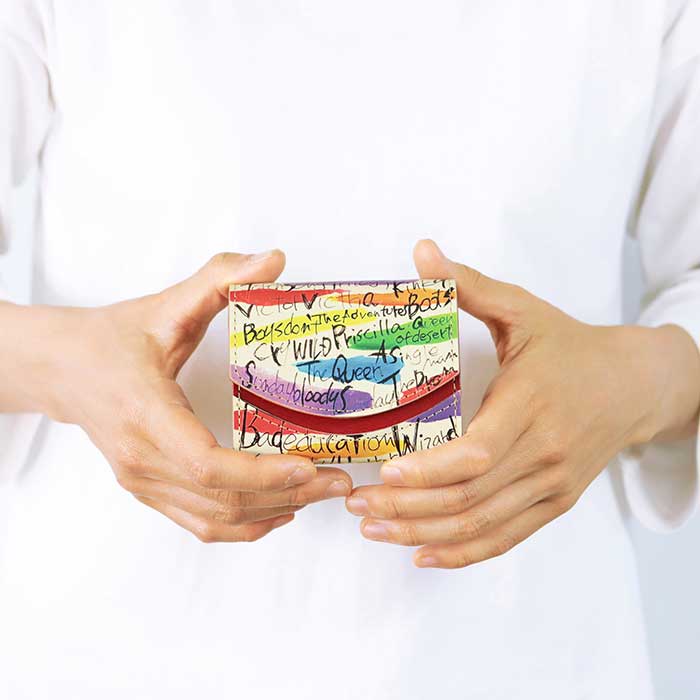 【小さい財布】ミニ財布 小さいふ。ペケーニョ LGBTQ+エディション「Pride Movie」栃木レザー 日本製 本革 財布 二つ折り財布 コンパクト ユニセックス