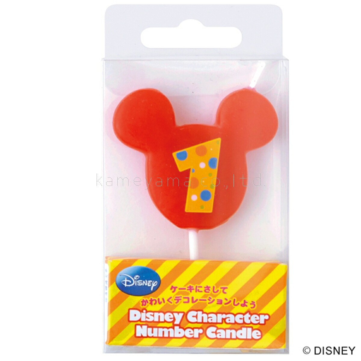 kameyama candle カメヤマ ディズニーキャラクターナンバー