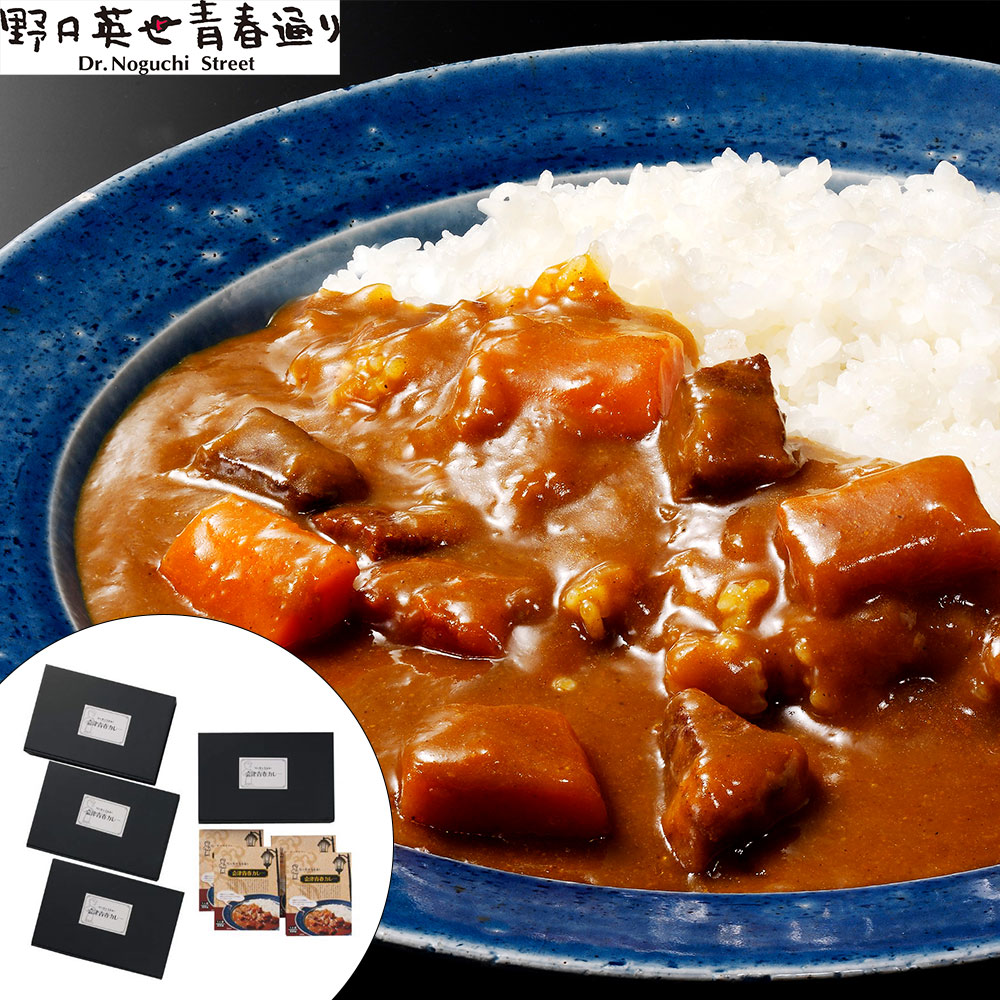 野口英世 会津青春通り「大町ガス燈」会津青春カレー 離島は配送不可|暮らしの総合デパート ケベック