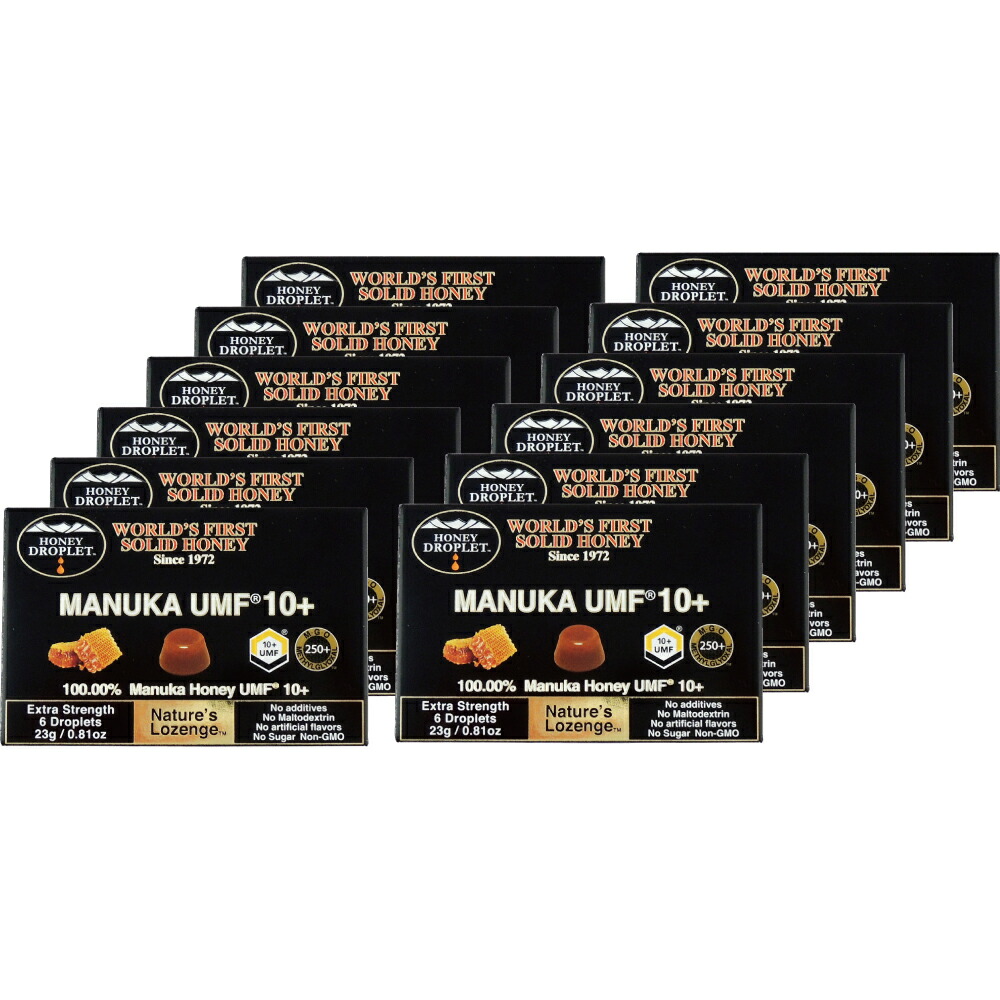 (倉庫)マヌカハニーUMF10+ ドロップレット 1ダース / 送料無料 はちみつ 蜂蜜 北海道・沖縄・離島は配送不可|暮らしの総合デパート ケベック