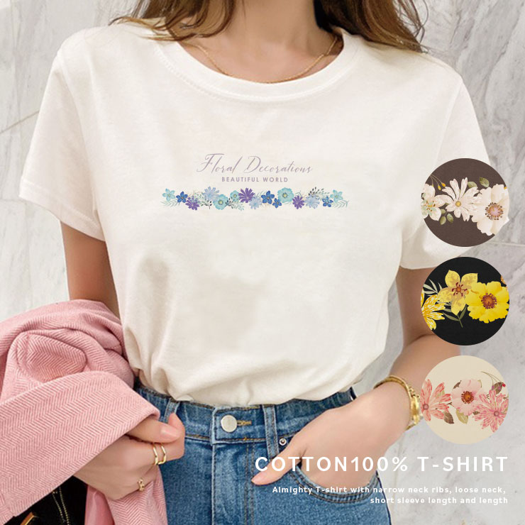 レース装飾付き ロゴ入り Tシャツ★大人かわいい 大人カジュアル img_8d4a3bd0dc90fb41f76fafd857