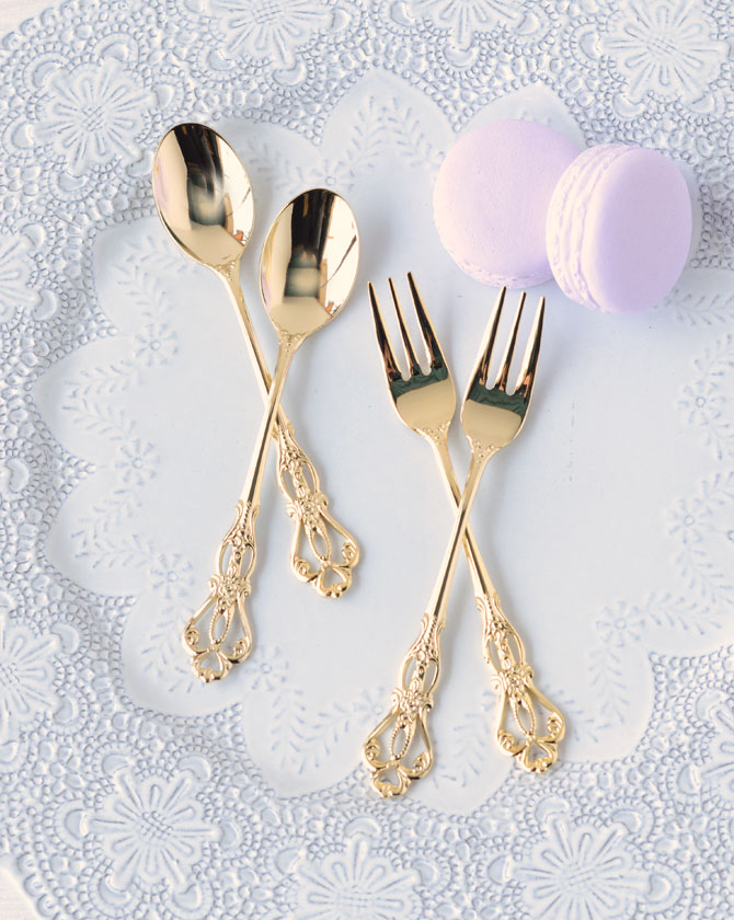 Queen Ann Rakuten Global Market La Gold Amp Silver Coffee La Gold Silver Coffee Spoons Theme Fork Knife