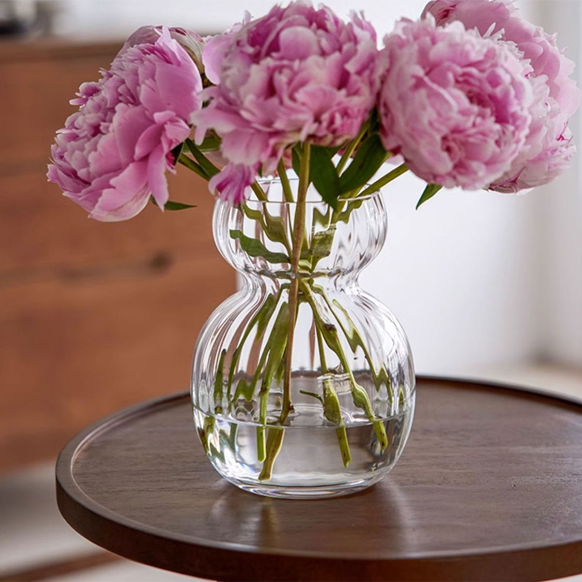 楽天市場】【SALE】ピンク・ガラスフラワーベース Lina 2サイズ