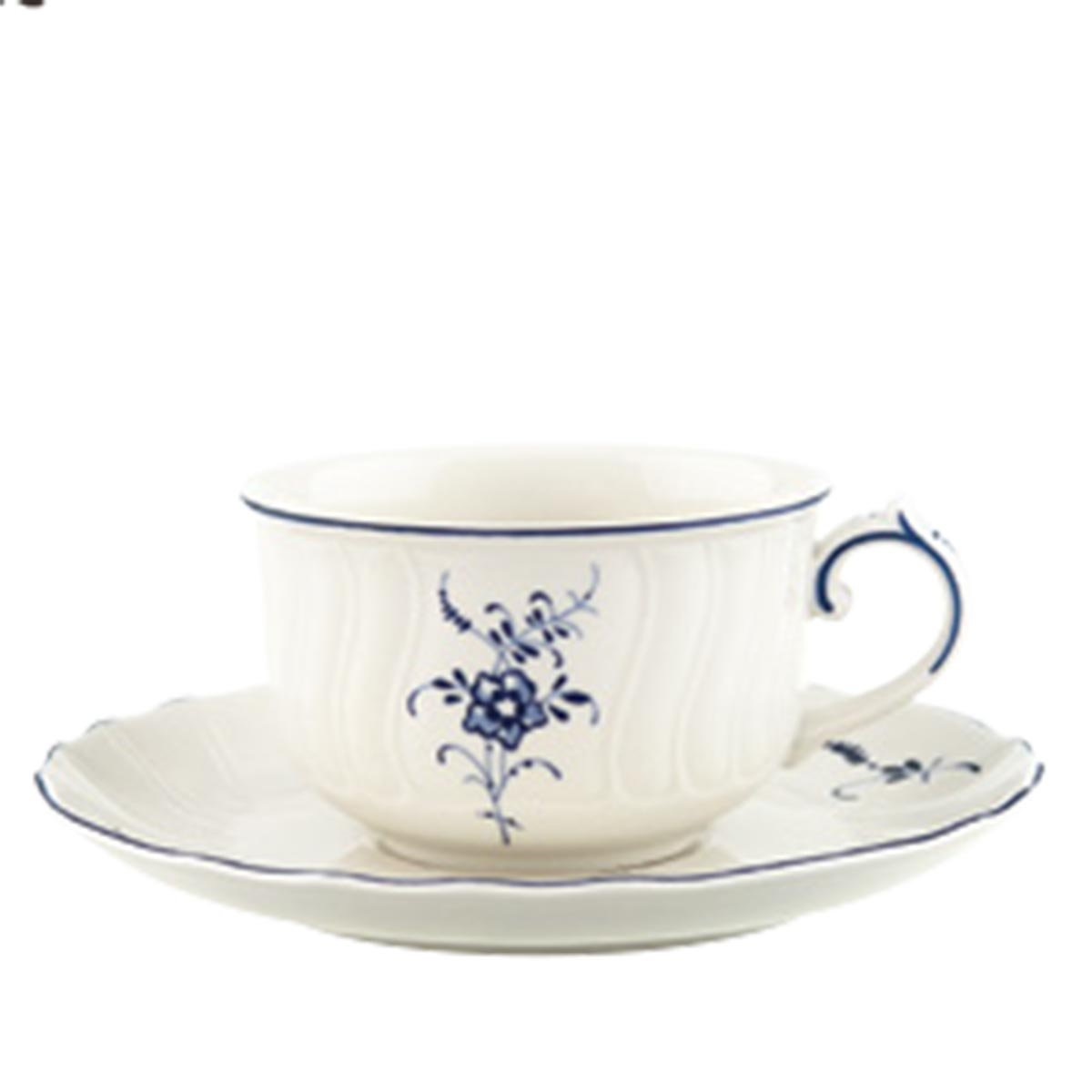 送料込 楽天市場 取り寄せ商品 Villeroy Boch Old Luxembourg オールドルクセンブルク ティーカップ ソーサー Vb1124ol ドイツ王室御用達 食器 花 青い花柄 花模様 ブルー 食器 雑貨 ファッションqueenann 超目玉 コーヒー お茶用品 マグカップ ティー