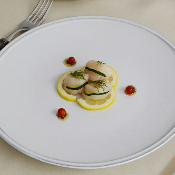 Queen Ann Friso White Dinner Plate Costa Nova Costa Nova