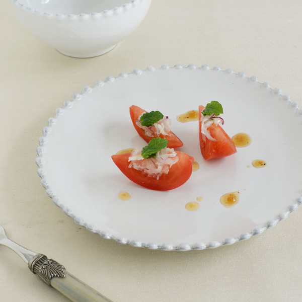 PEARL　WHITE　パール　サラダプレート　PEP222W 【COSTA NOVA コスタノバ ポルトガル 輸入洋食器 白い食器 おしゃれ おもてなし 食洗機可 電子レンジ可 オーブン可 フリーザー可 陶器 日常使い パーティー】003