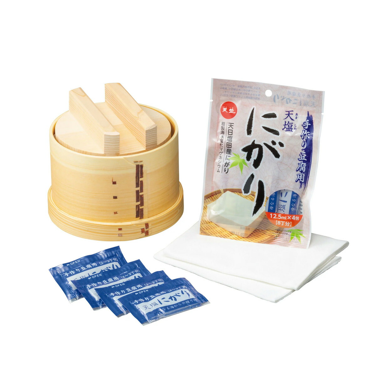 【取り寄せ商いもの】特撰 丸形豆腐工作器 04153【とうふ 豆腐 手作り 一揃いの道具 仕かける 父の日 母の日 にがり】 食器・カトラリー・グラス-キッチン用品・食器・調理器具-食器
