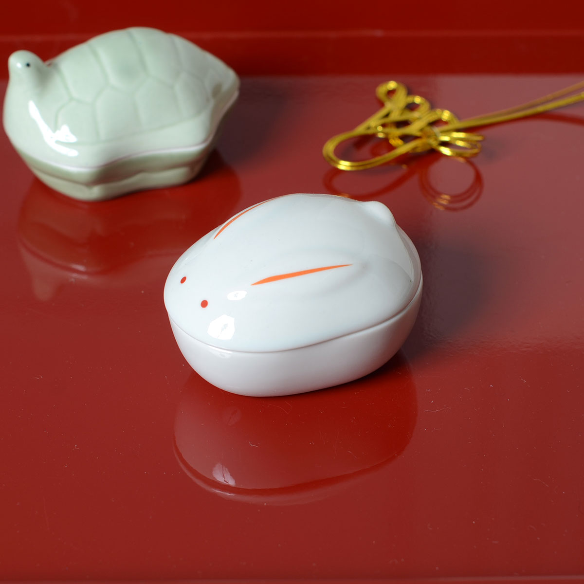 楽天市場】陶器珍味入 陶器・鶴型珍味入 25426【珍味入れ 正月 鶴亀