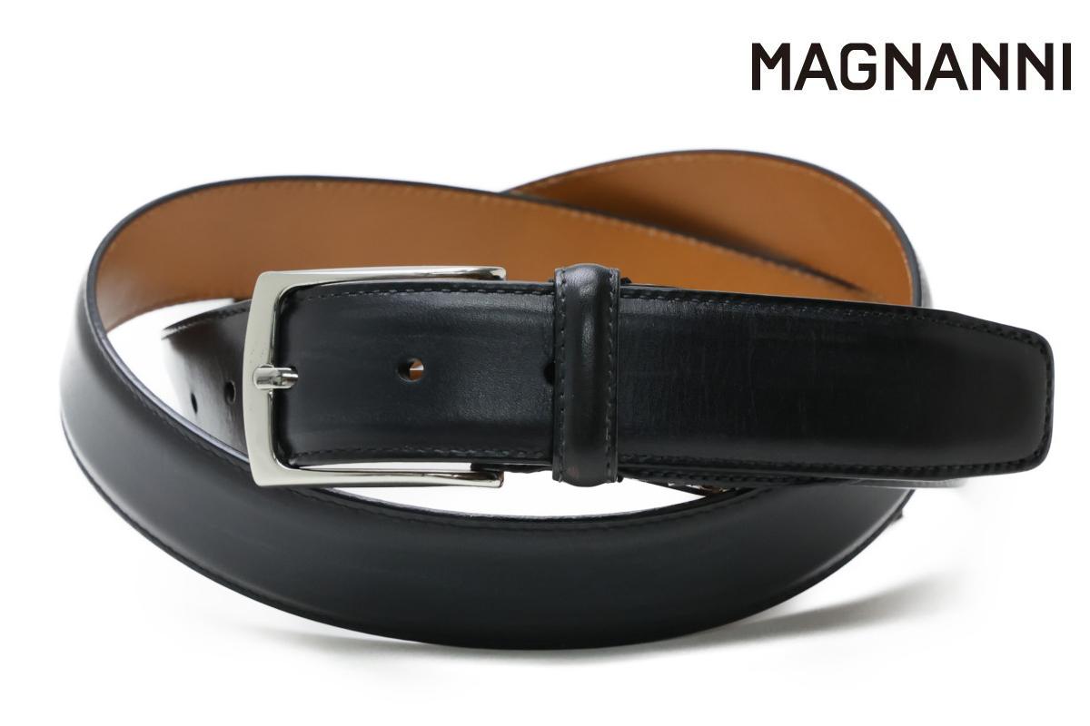 〈極美品〉MAGNANNI マグナーニ レザーベルト 黒 ブラック 楽天市場】マグナーニ レザーベルト ベルト メンズ 本革 牛革 幅