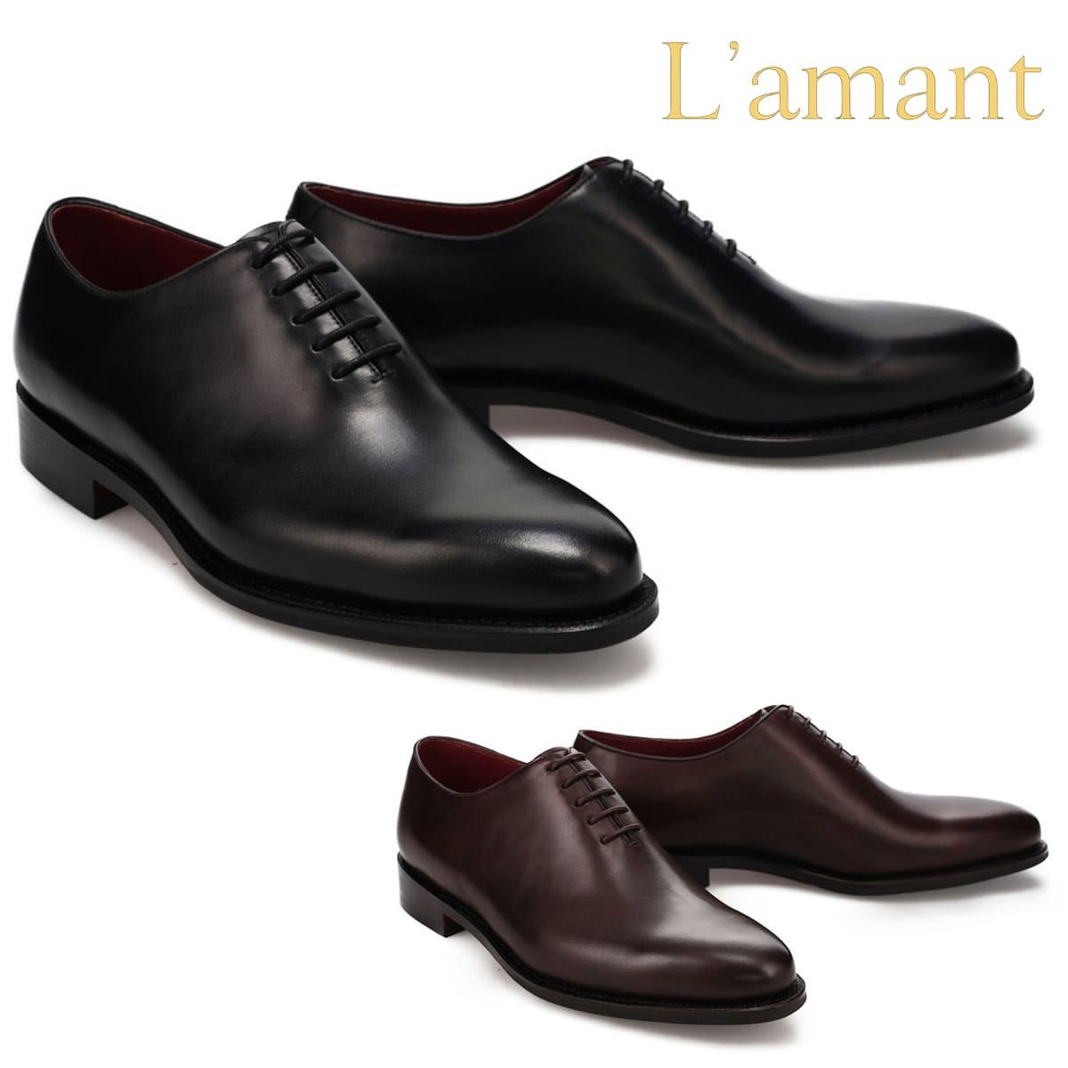 ラマン メンズ ドレスシューズ ホールカット L'amant la202 ビジネス 歩きやすい イタリアンレザー 本革 上質 伝統的 人気