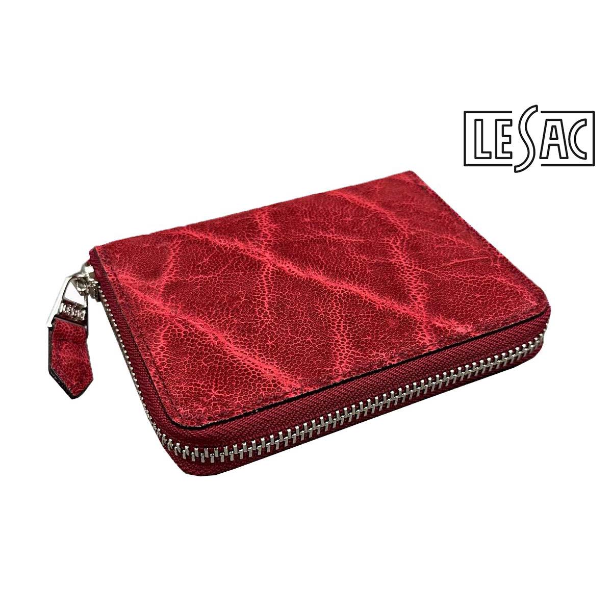レザック 財布 エレファントミドルウォレット レッド 国産(日本製) LE'SAC 8205