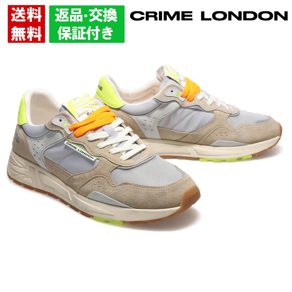 【平日10時までのご注文で即日出荷！】 クライムロンドン スニーカー イタリア ラッシュ CRIME LONDON 19608pp8-15 メンズ カジュアル 細身 上品 スポーティー