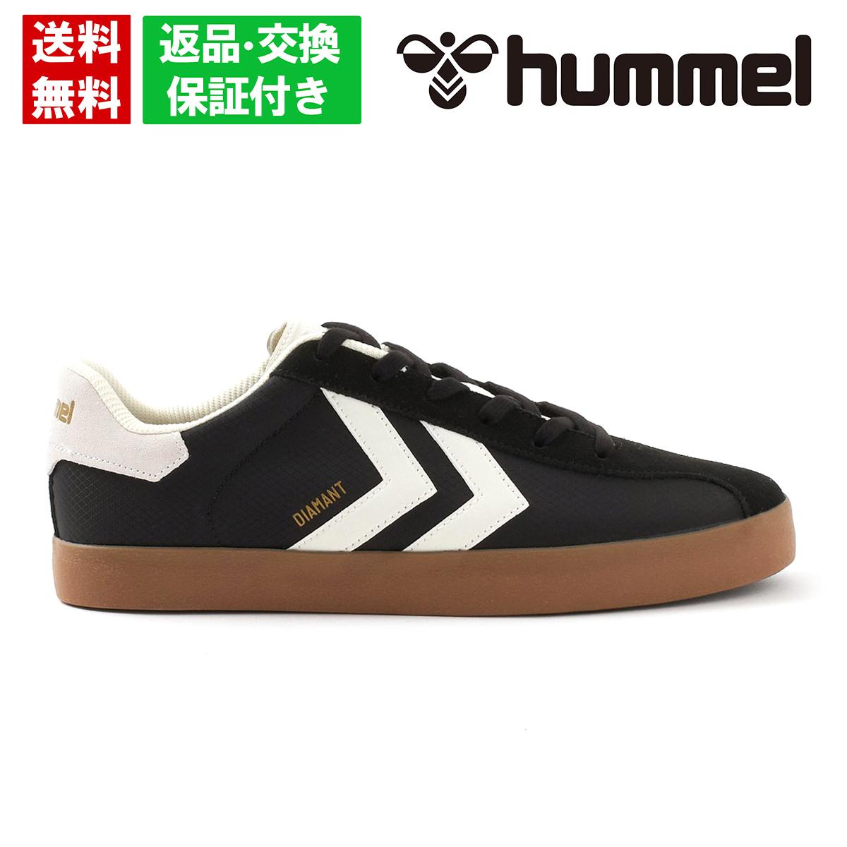 ヒュンメル レディース ディアマントLX-E RS カジュアル ローカット 通勤 通学 シンプル 定番 人気 ブラック hummel hm226230-2001
