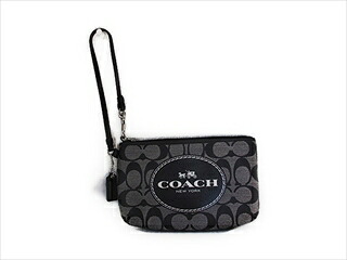 【特別】 Coach コーチ職 配管 アンド キャリッジ 書き判 並み並み 商品目録ネットボール 51783 黒いこと【新品】COACH Horse and Carriage SIGNATURE Medium Wristlet (Style F51783 SVWBK) SV/Black White/Black スマホに至適