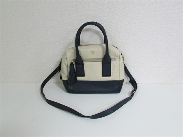 【最終値下げ】【新品】kate spade 2wayバック/アイボリー、グレー kate spade NEW YORK ケイトスペード KateSpade 財布 二つ折り
