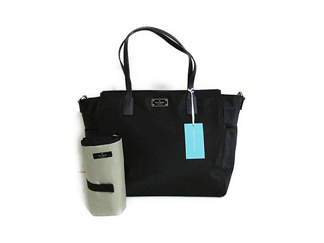 Kate Spade Diaper Bag Taden Baby Blake Avenue Black Back Wkru3524