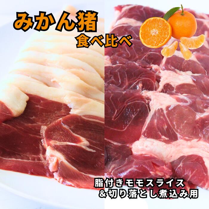 《ミシュランシェフも惚れた》みかん猪 モモ＆切り落とし 猪肉食べ比べセット ＼ 選べる量 合計1～4kg★レビューキャンペーン実施中★猪 イノシシ いのしし 猪肉 イノシシ肉 いのしし肉 肉 バーベキュー お取り寄せ 高タンパク 牡丹鍋 ぼたん鍋 焼肉 ジビエ 送料無料