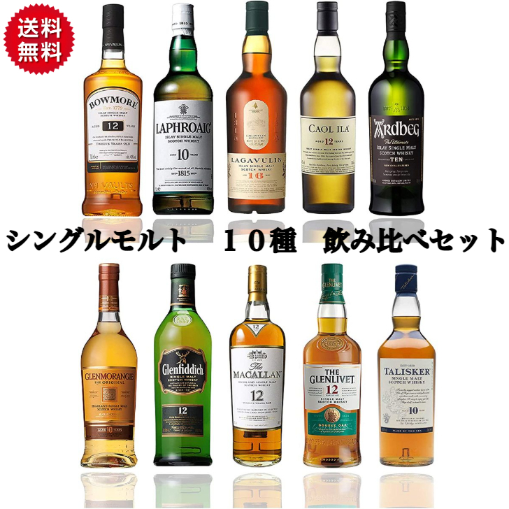 飲み比べ】ボウモア12年 タリスカー10年-