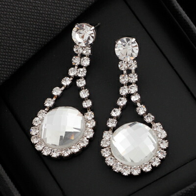 Queens Land Swarovski Piercing Pearl Wedding Earrings Swarovski Piercing Pearl Wedding Earrings Pierce Invited Bridal Party Accessories