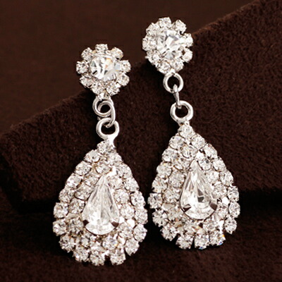 Queens Land Pierced Earrings Wedding Swarovski Pierced Earrings Wedding Swarovski The Stylish Latest Ceremony