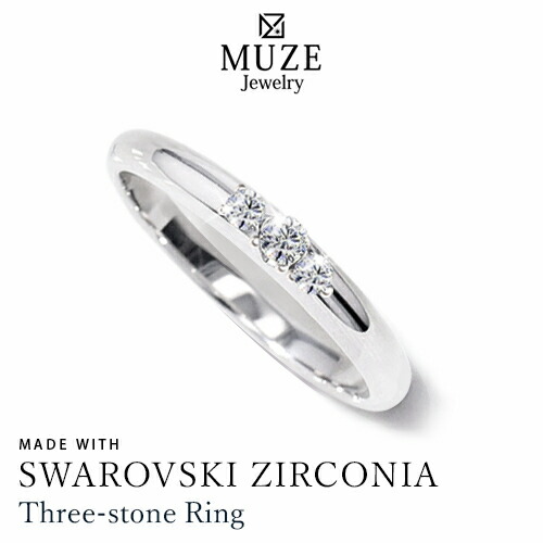 【楽天市場】MUZE JEWELRY SWAROVSKI ZIRCONIA スワロフスキージルコニア 指輪 プラチナ仕上げ ジュエリー ...