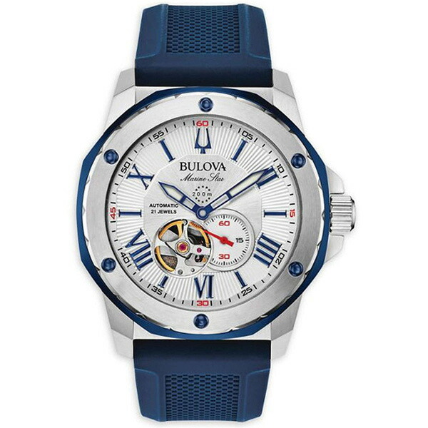 【最大24回払いまで無金利】正規品 BULOVA ブローバ マリンスター 自動巻き メンズ腕時計 送料無料 98A225