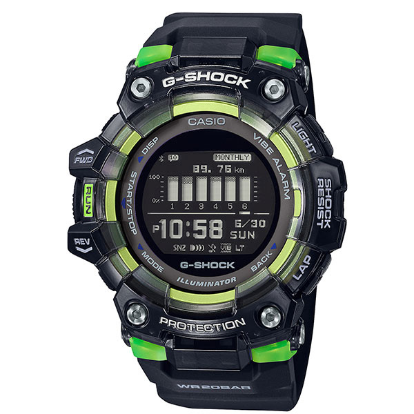 1 15発売予定 メンズ腕時計 ご予約受付中 国内正規品 Casio Casio G Shock カシオ G Shock G Squad ジー スクワッド スマートフォンリンク機能 メンズ腕時計 Gbd 100sm 1jf ラッピング無料 バレンタイン ケルエ