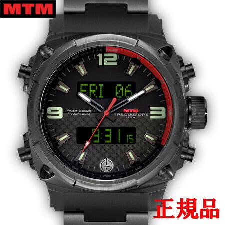【最大24回払いまで無金利】MTM エムティーエム Air Stryk II Black - Carbon Red メンズ腕時計 クォーツ 送料無料 AS2-TBK-CBRD-MBTI|ケルエ