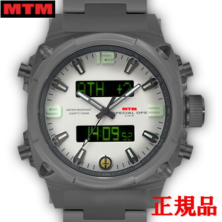 【最大限度24回必要経費まで無利息】MTM エムティーエム Air Stryk II Grey - White Lumi メンズウオッチ 水晶 貨物輸送無料 AS2-TGR-WHLM-MBTI メンズ腕時計-腕時計