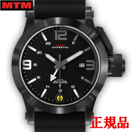 【最大24回払いまで無金利】MTM エムティーエム HYPERTEC 44 BLACK - GREY-WHITE DIAL - BLACK RUBBER I メンズ腕時計 クォーツ 送料無料 HYP-SB4-GRWH-BR1B-A