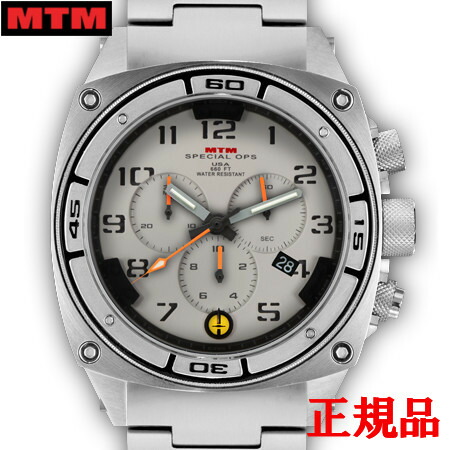 【最大24回払いまで無金利】MTM エムティーエム Predator II Silver Tit Tan Dial Tan Sub Dial Grey Number メンズ腕時計 クォーツ 送料無料 PR2-TSL-TTG1-MBTI-OH 88,330円
