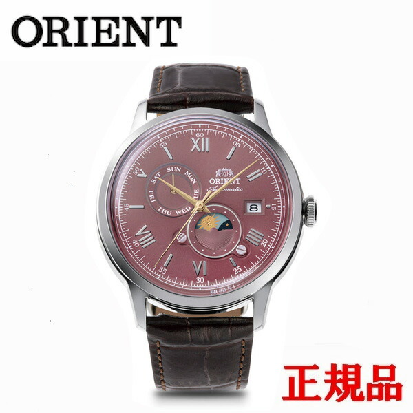 【5%OFF クーポン！5月1日 00:00 ～5月7日9:59】正規品 Orient オリエント Bambino SUN \u0026 MOON 機械式 メンズ腕時計 送料無料 RN-AK0807R