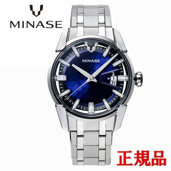 MINASE ミナセ DIVIDO ブレスレット 自動巻き メンズ腕時計 送料無料 VM14-M01NBL-SSB ラッピング無料｜ケルエ