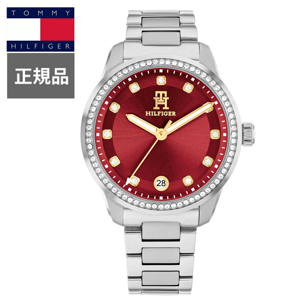 【15％クーポン券別れ別れ】置き目品 TOMMY HILFIGER トミーヒルフィガー TH85 CRYSTALS 石英 レディースウオッチ 1782793 ラッピング無料