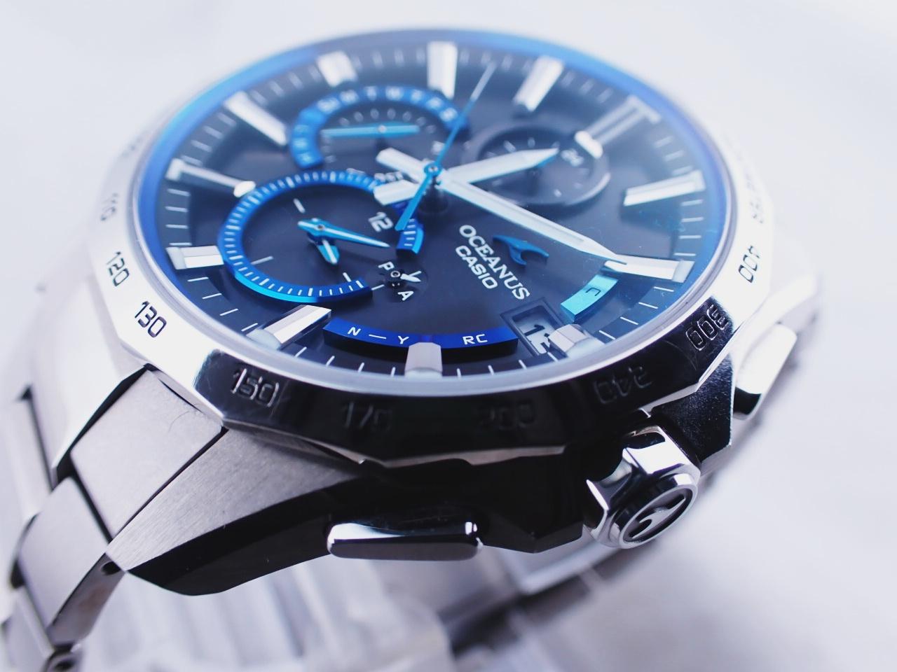 変更OK 美品CASIO OCEANUS Manta OCW-S3000-1AJFチタン製 - 通販 - www