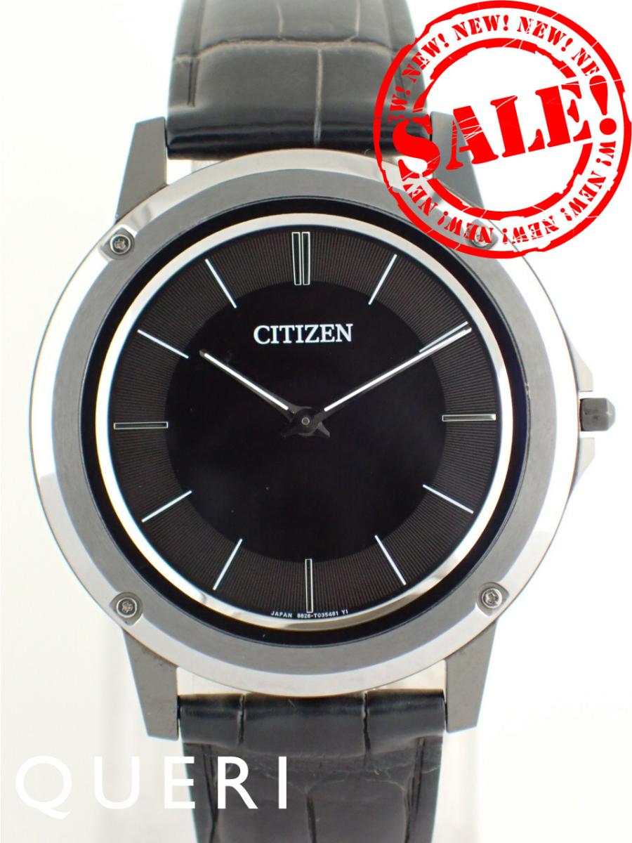 シチズン エコ・ドライブワン ブラック メンズ AR5024-01E(8826-T023436)中古美品【中古】