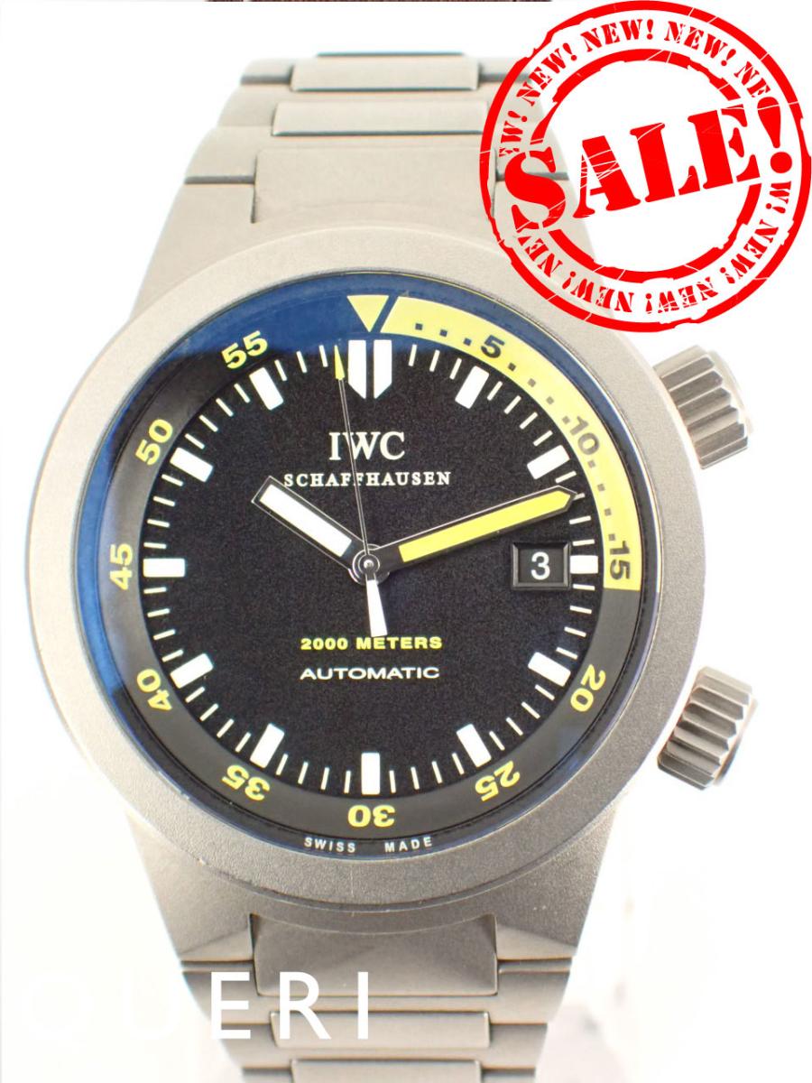 IWC アクアタイマー オートマチック2000 ブラック文字盤 メンズ IW353803 中古【中古】|クエリ 店
