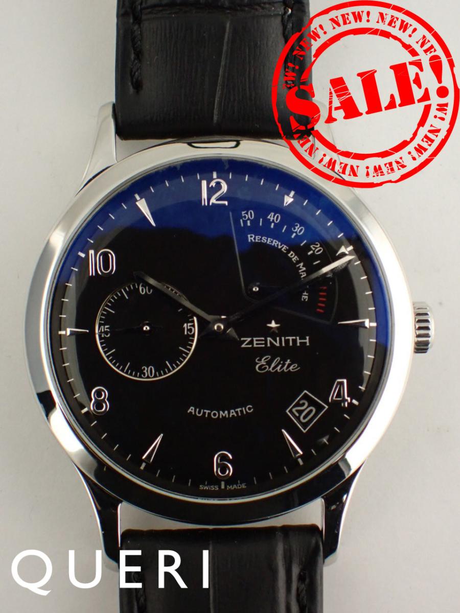 ゼニス 生産終了 クラス エリート リザーブ・ド・マルシェ ブラック 03.1125.685/21.C490 新品仕上げ済【中古】
