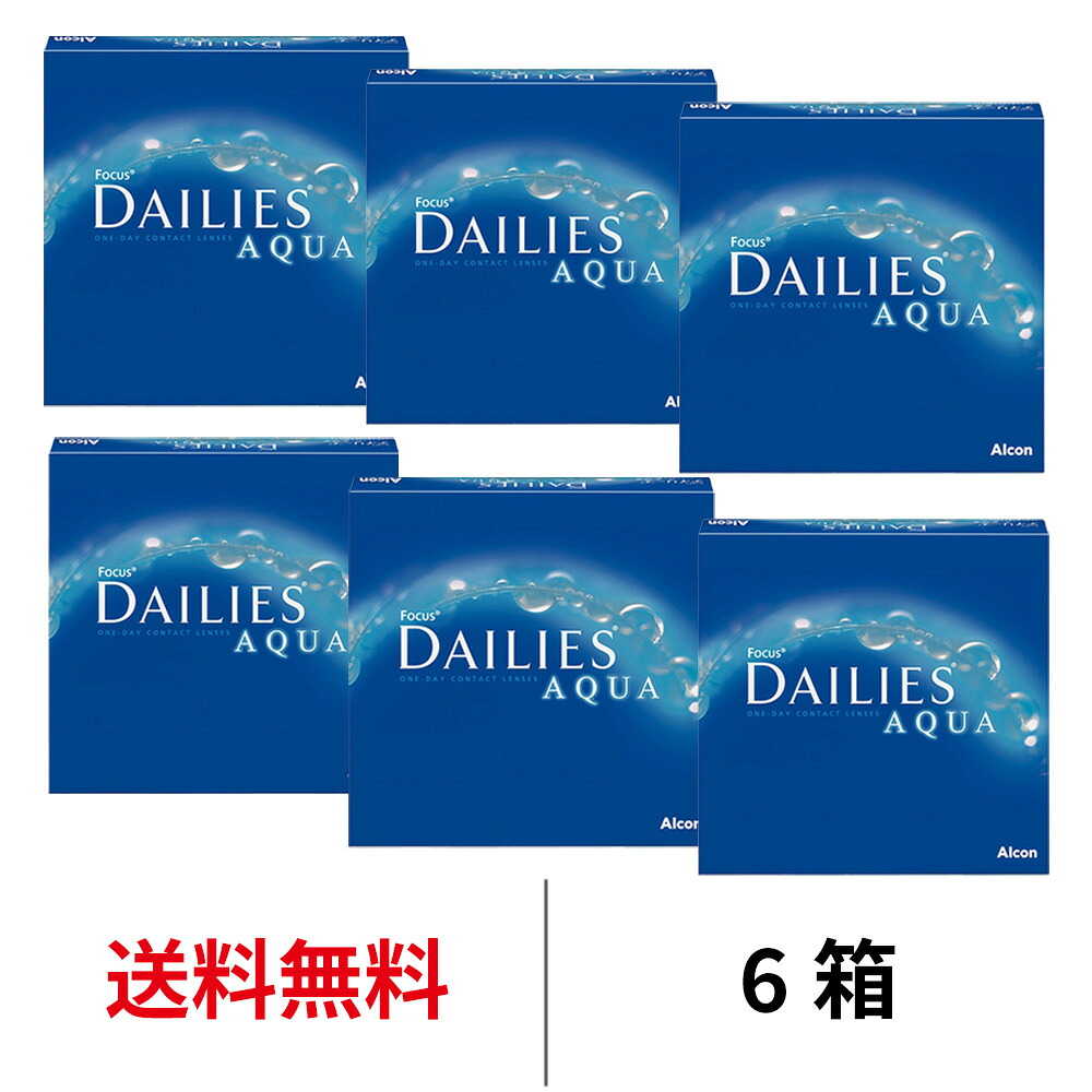 送料無料[6箱] デイリーズアクア バリューパック 6箱セット1箱90枚入り 1日使い捨て ワンデー デイリーズ フォーカスデイリーズアクア コンタクト コンタクトレンズ 日本アルコン