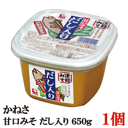 楽天市場】送料無料 かねさ 甘口みそ だし入り（カップ）650g×2個 : クイックファクトリー