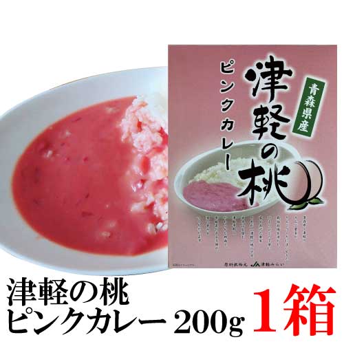 楽天市場 津軽の桃 ピンクカレー 0ｇ 1箱 ご当地カレー 桃カレー 青森県 クイックファクトリー