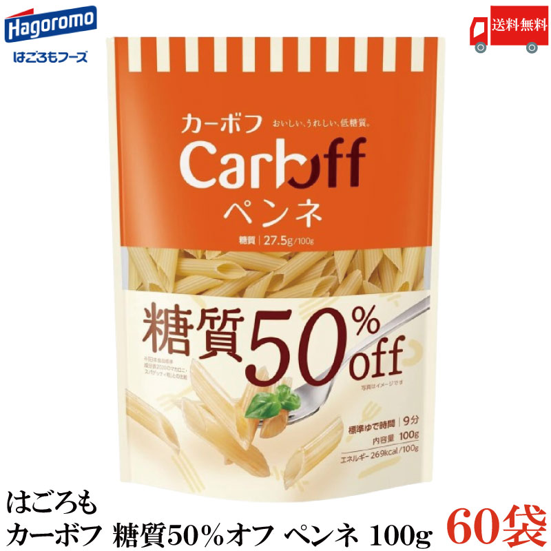 貨物輸送無料 はごろも カーボフ 糖質50％オフ ペンネ 100g×60袋
