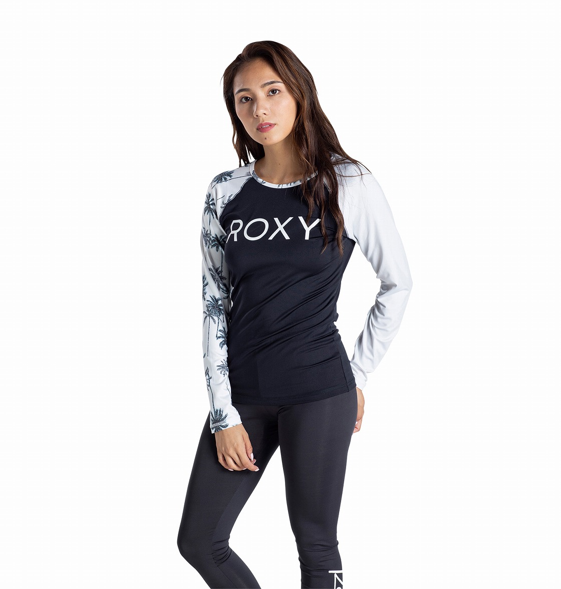 楽天市場 アウトレット価格 Roxy ロキシー ラッシュガード Uvカット Palm Shadow Po プルオーバー ラッシュガード Quiksilver Online Store